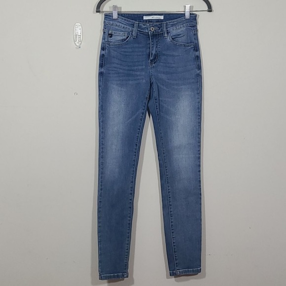 KanCan Mid Rise Skinny Blue Jeans Size 3/25 - Picture 1 of 8